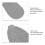 Non Slip Rubber Shoe Sole V Pattern Repair Patch Size 41‑44 Gray 6