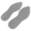Non Slip Rubber Shoe Sole V Pattern Repair Patch Size 41‑44 Gray 14