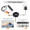 Caméra CCTV mini 1080P, 2 MP, objectif 3,6 mm, noire 4