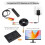 Caméra CCTV mini 1080P, 2 MP, objectif 3,6 mm, noire 2