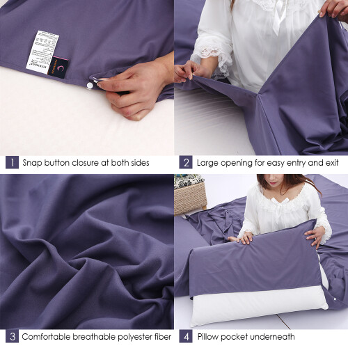 Compact Travel Sheet with Large Opening | Camping Essential 2