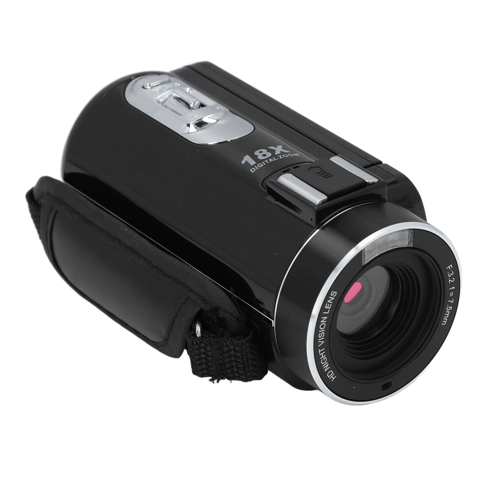 Full Hd 1080P 30Mp Camcorder With 3.0" Lcd & 18X Zoom Black 3721334493616