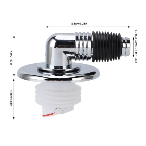 Waschmaschinen-Bodenablaufabdeckung ABS 8,6 cm 1