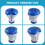 5PCS Swimming Pool Floating Chlorine Tablet Dispenser 7