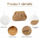 Γυναικείο πορτοφόλι με ψάθα για Cloud Dumpling Pouch, καλοκαιρινή τσάντα παραλίας 4