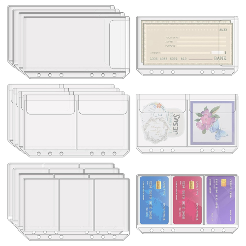 Φάκελοι μετρητών A6 Binder Pockets για πιστωτικές κάρτες 2
