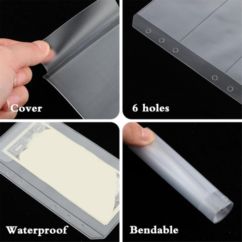 Φάκελοι μετρητών A6 Binder Pockets για πιστωτικές κάρτες 1
