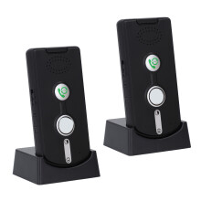 Interphone vocal bidirectionnel noir 1800mAh 116x56x18mm