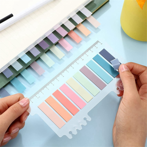 7400 Sheets Transparent Sticky Notes Self-Adhesive Book Marker 1