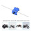 Universal Blue Chain Alignment Tool for Motorcycles and ATVs Durable 4