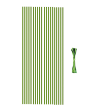 Plant Stakes, 20Pcs Garden Green Bendable Single Stem Plant Sticks