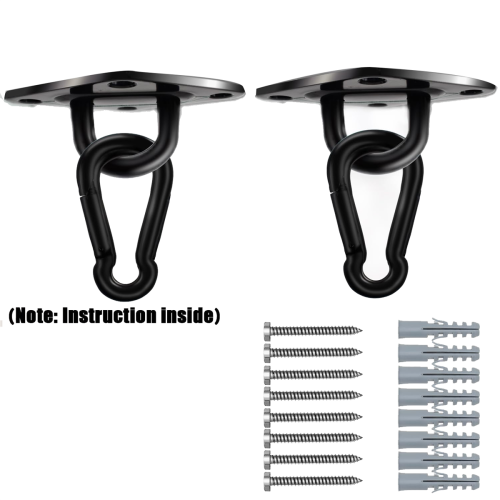 1700lbs Heavy Duty Hammock Hooks,2X M10 Stainless Eye Hooks 2