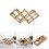 Foldable Wooden Wine Rack Storage for 6 Bottles – Carbonized Finish 5