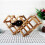 Foldable Wooden Wine Rack Storage for 6 Bottles – Carbonized Finish 1