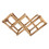 Foldable Wooden Wine Rack Storage for 6 Bottles – Carbonized Finish 2