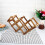 Foldable Wooden Wine Rack Storage for 6 Bottles – Carbonized Finish 4