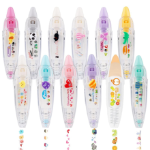 DIY Cartoon Type Decorative Pen, Ally-Pocket Tape Pen,C-12PCS