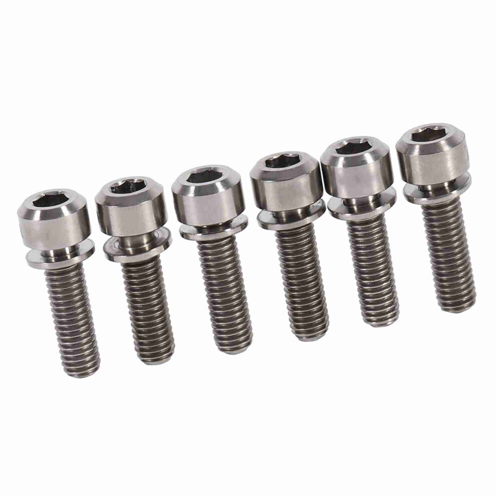 High Strength M5 X 18Mm Titanium Alloy Bike Stem Bolts Set Of 6` 7681334500270