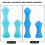 Durable Blue Silicone Bowstring Finger Guards Set for Archery 5