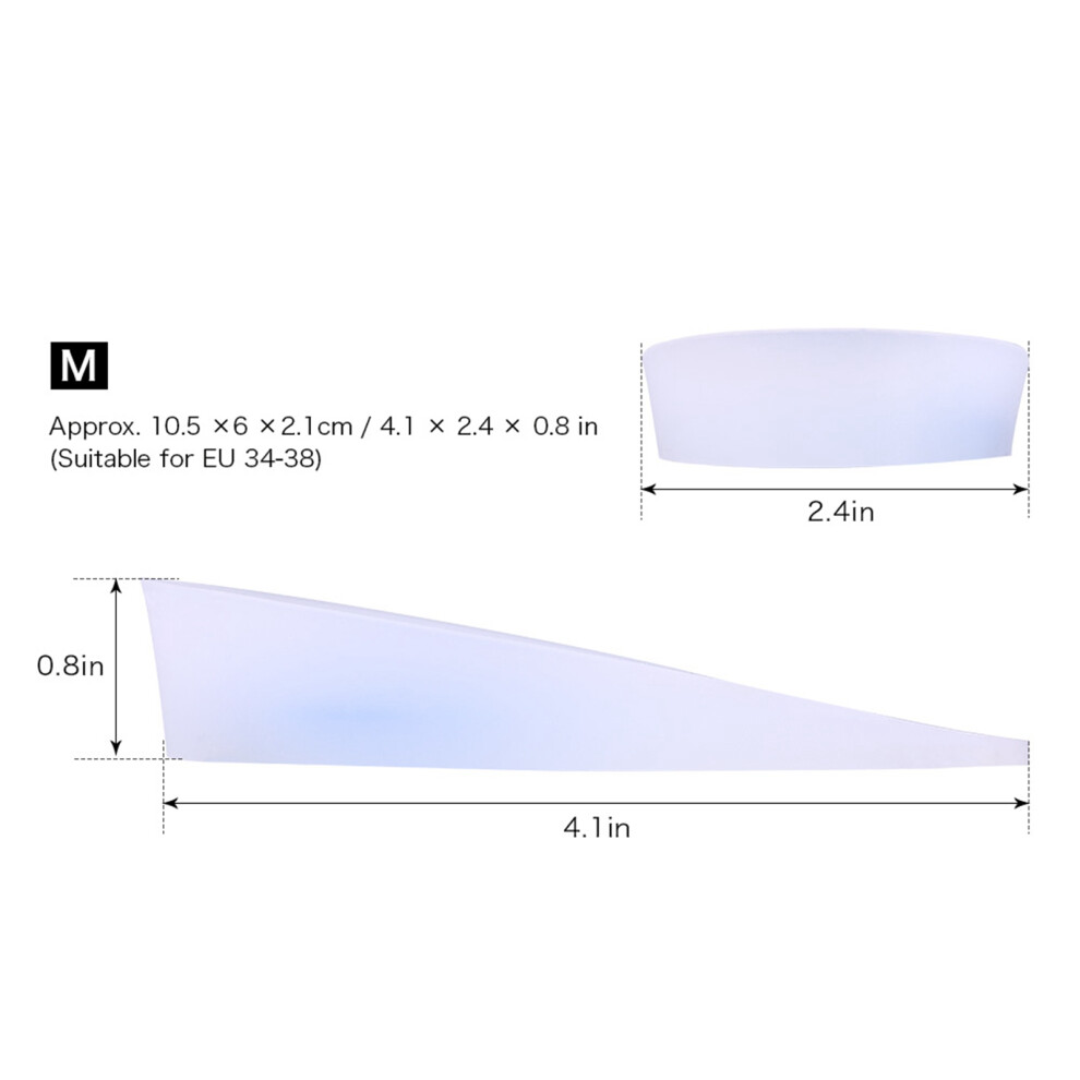 Medium Size Silicone Heel Cups for Shock Absorption and Comfort
