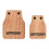 Ammoon Large & Medium Cajon Castanets 2pcs Hand Percussion Accessories 3