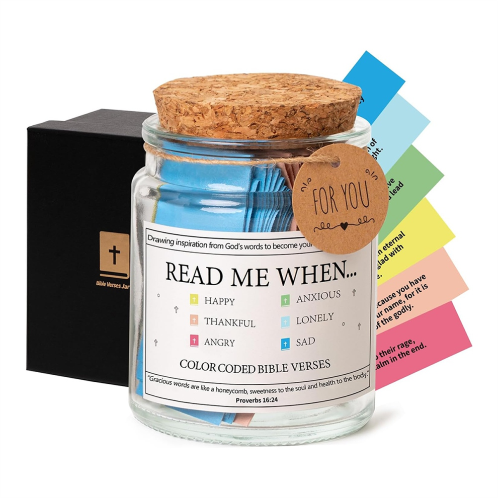 Bible Verses in a Jar,Read Me When Bible Verses Jar A