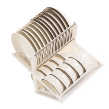 Portaciotole bianche a doppio livello 30x30x27 cm, 500 g