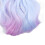 2 pezzi parrucche per bambole a gradiente rosa viola blu 25cm ricce 10