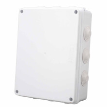 Elektrische Anschlusskästchen ABS 255x200x80mm IP65 Wasserfeste Kunststoffgehäuse mit Gummistopfen