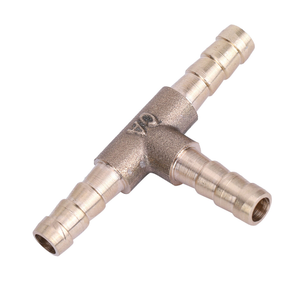 Brass 3 Way Hose Barb Connector For Air Oil Gas Fuel-6Mm Diameter High Quality 4931334508183