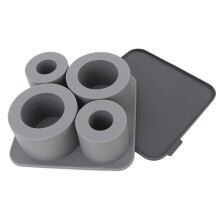 4 Stück Hohlzylinder-Eiswürfelform – Grau, 20oz/30oz/40oz