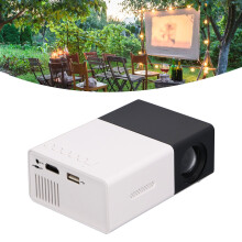 Mini-projecteur 1080P 128 Go 12,5 x 8,5 x 4 cm noir et blanc