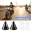 Motorcycle Helmet Corner Horn Decoration Suction Cup Horn, Black 4