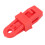 10 pezzi clip per telone, 83x30x30 mm, rosso, plastica 14