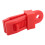 10 pezzi clip per telone, 83x30x30 mm, rosso, plastica 13