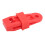 10 pezzi clip per telone, 83x30x30 mm, rosso, plastica 6