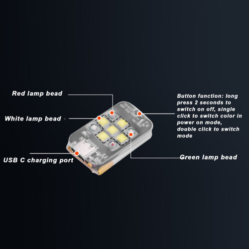 Mini 4K 4 Pro AVATA 2 S 3Color Drone Strobo 300mAh 2
