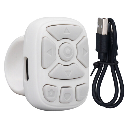 Fingertip Scroll Ring 50mAh, kompakt weiß 2