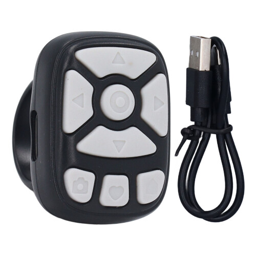 Fingertip Ring Remote 5.3, 50mAh, Nero iOS 15 2