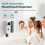 Distributore automatico di collutorio per bagno con 2 tazze e 4 livelli 2