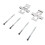 MBA1296 Edelstahl-Vorderer Scheibenbremssattel-Kit 406 6