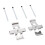 MBA1296 Edelstahl-Vorderer Scheibenbremssattel-Kit 406 16