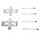 MBA1296 Edelstahl-Vorderer Scheibenbremssattel-Kit 406 2