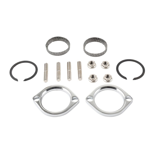 Kit d'installation de bride d'échappement Brides Joints Écrous Rondelles pour 2