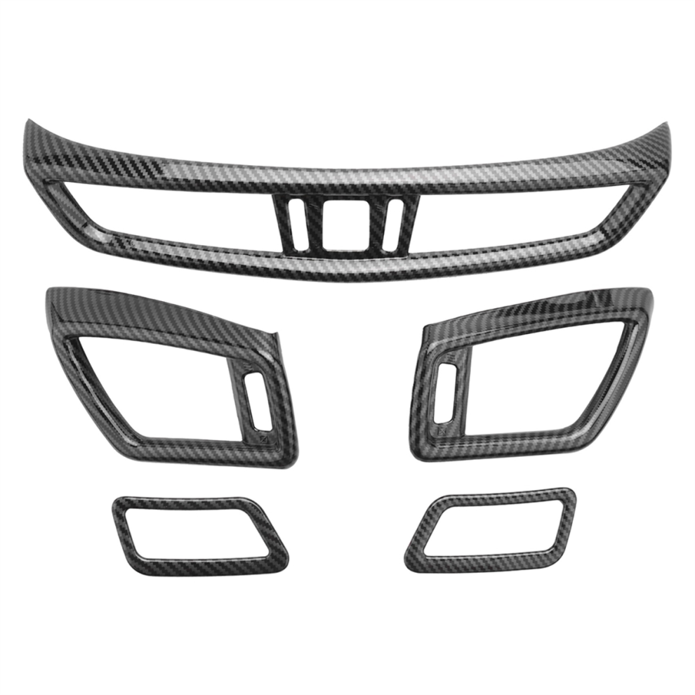 5 Pcs Air Condition Vent Outlet Cover For Carbon Fiber 4713779618883