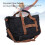 Reise-Duffelbag Oxford-Stoff Schwarz Weekender 16