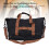 Reise-Duffelbag Oxford-Stoff Schwarz Weekender 12