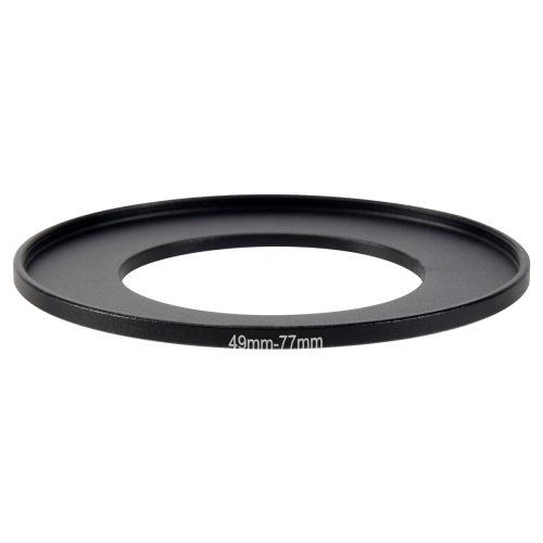 Camera Lens Filter Step Up Ring 49mm-77mm Adapter Black