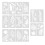 16 Pieces Leaves Stencil Reusable Sheet Painting Stencil Wall Stencil 1