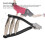 Starting Stringing Clamp with 3 Springs Rubber Handle Aluminum Sports Racket Tool 9